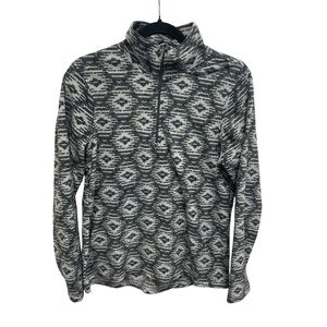 Avalanche women’s fleece pullover lightweight packable gray size medium